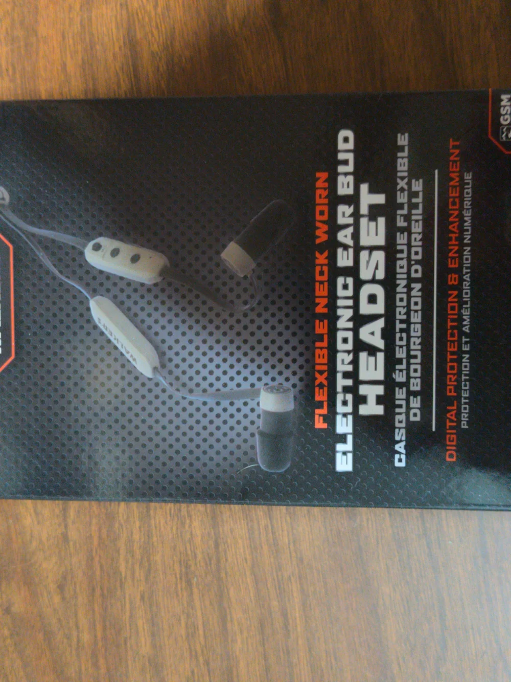 Flexible Neck Worn Electronic Ear Bud Headset - Black